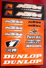 KTM Motorrad Aufkleber Set