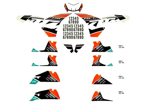 Ktm powerparts stickerkit - ktm,