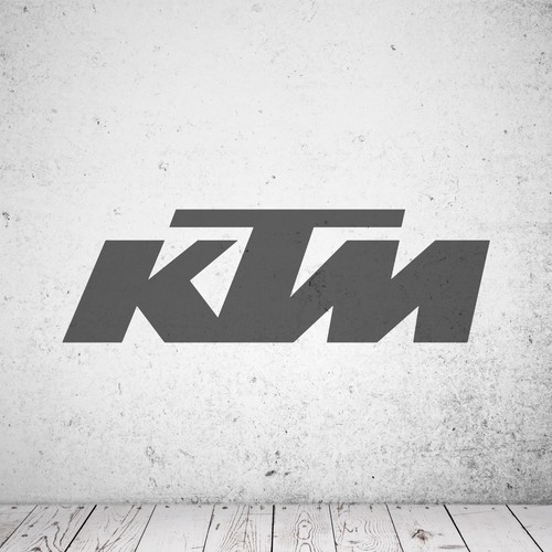 Wandtattoo logo ktm schriftzug - wandtattoo,