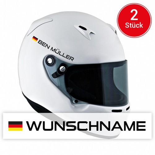 Helm aufkleber name und - 2x, "name