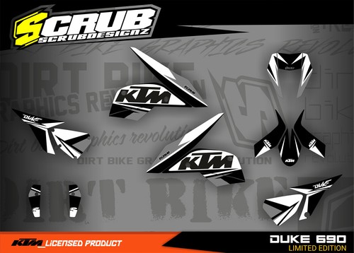 Ktm dekor duke - 690, aufkleber